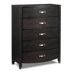 Cinema 5-Drawer Chest - Charcoal