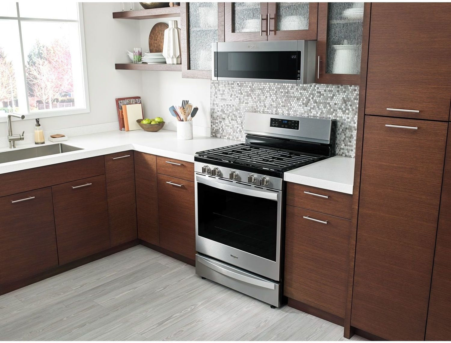 Whirlpool Stainless Steel Over-the-Range Microwave and Hood Combination (1.1 Cu. Ft.) - YWML75011HZ