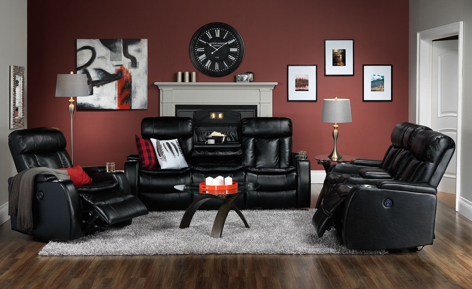 Azalea End Table - Charcoal