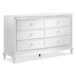 Arctic Ice 6 Drawer Dresser - White