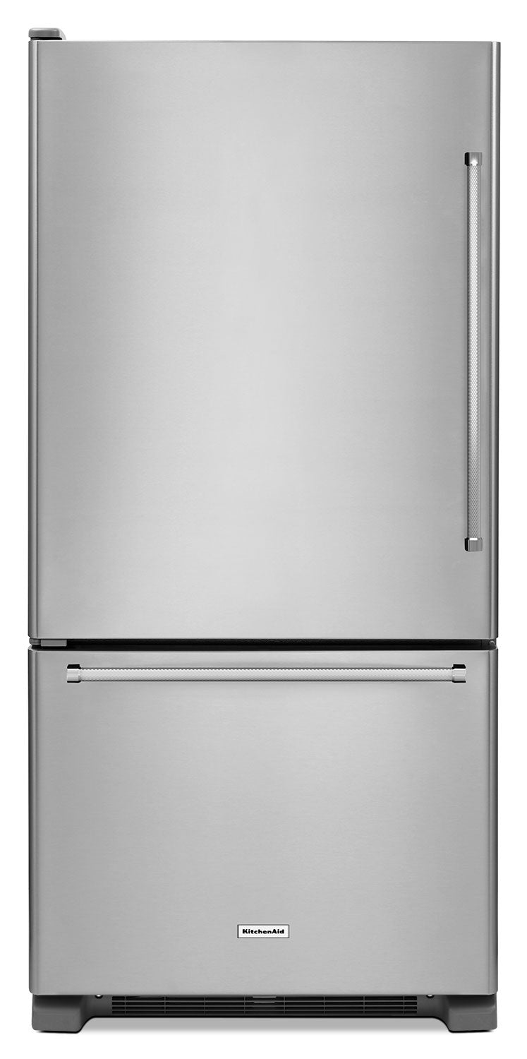 KitchenAid Stainless Steel Bottom-Freezer Refrigerator (18.7 Cu. Ft.) - KRBL109ESS
