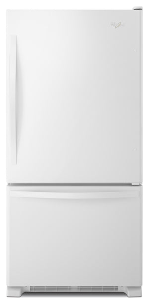 Whirlpool Réfrigérateur 18,4 pi³ de 30 po avec congélateur en bas blanc - WRB329DFBW