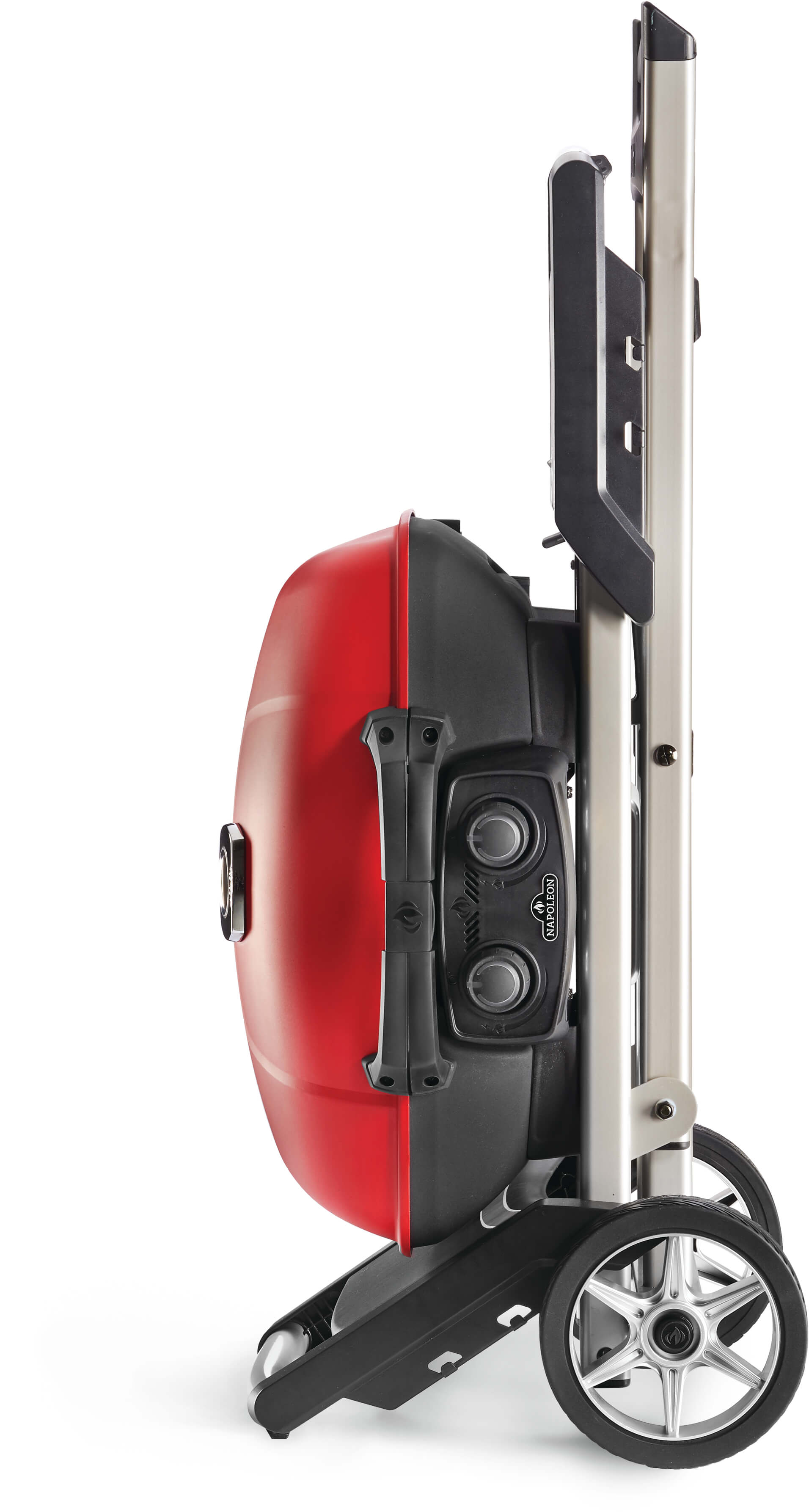 Napoleon TravelQ 285X Portable Propane Gas Grill and Scissor Cart with Griddle - TQ285X-RD-1-A