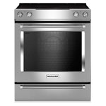 KitchenAid Stainless Steel Slide-In Electric Convection Range (7.1 Cu. Ft.) - YKSEB900ESS