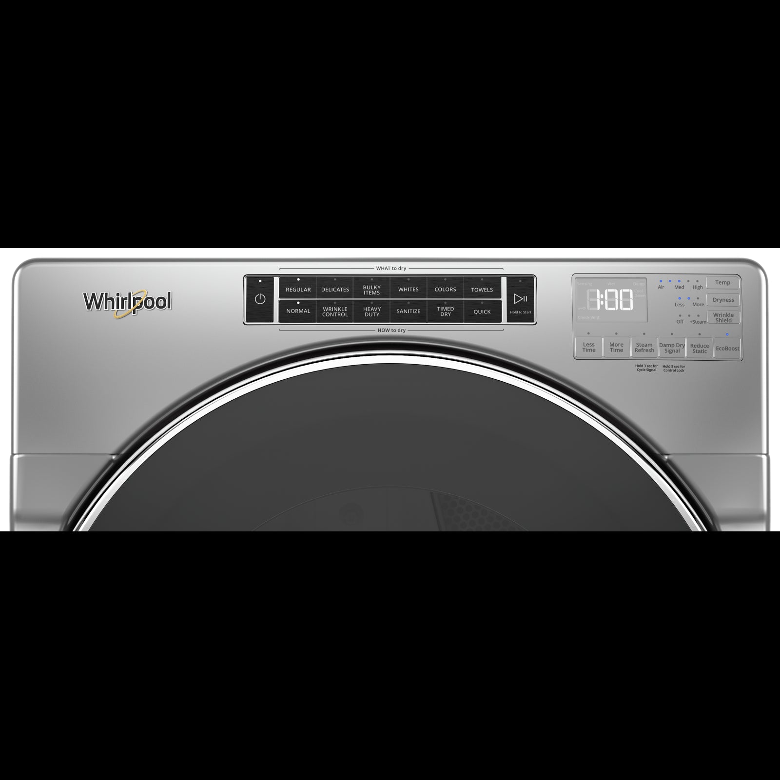 Whirlpool Chrome Shadow Front Load Electrical Dryer (7.4 cu.ft.) - YWED8620HC