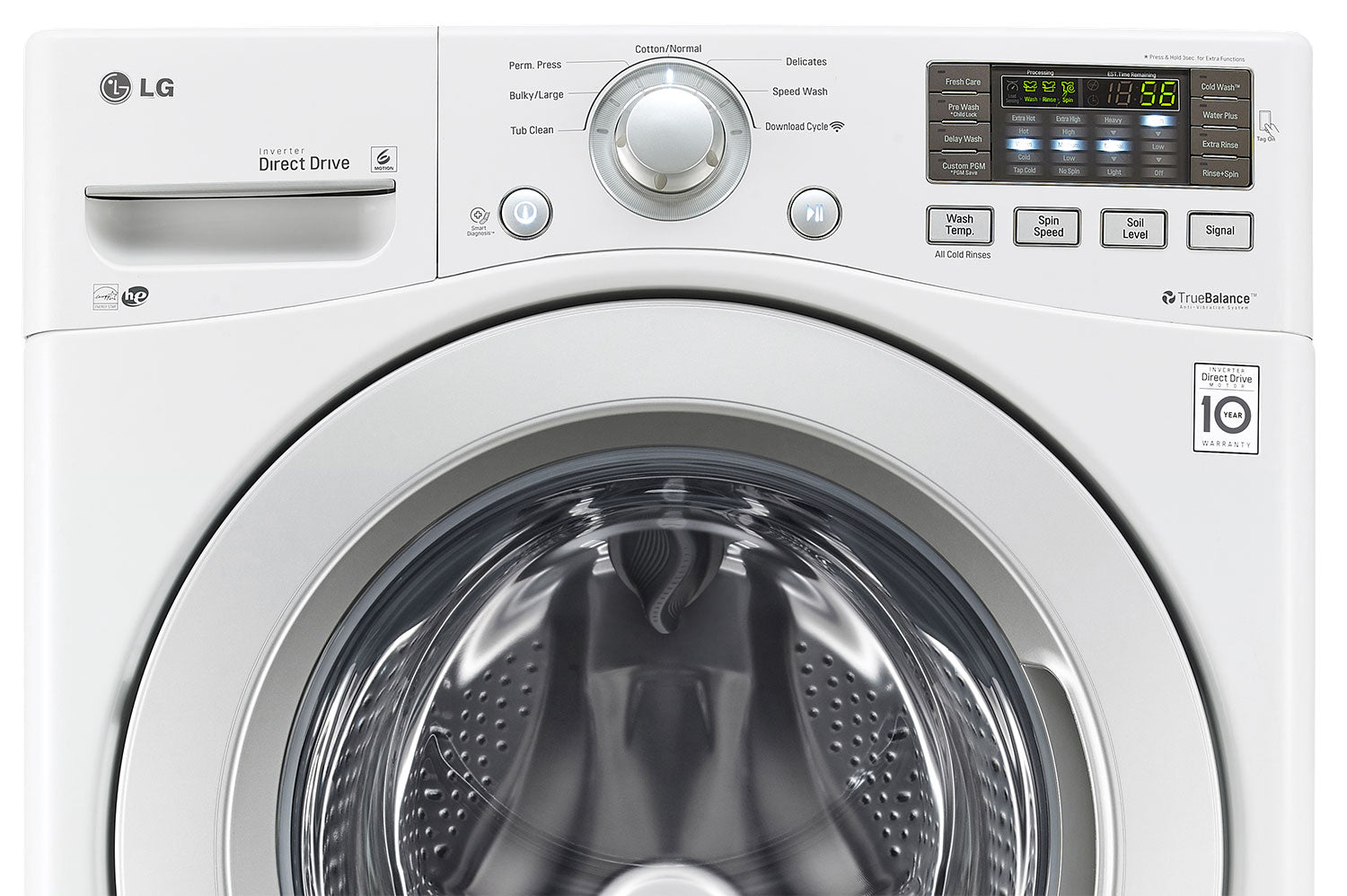 LG Appliances White Front-Load Washer (5.2 Cu. Ft. IEC) - WM3270CW