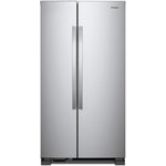 Whirlpool 35.88" 25 Cu. Ft. Monochromatic Stainless Steel Side-by-Side Refrigerator - WRS315SNHM