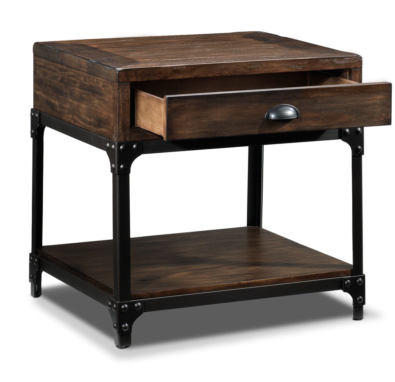 Edler End Table - Brown