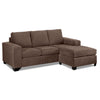 Fava Sofa avec fauteuil allongé - brun pâle