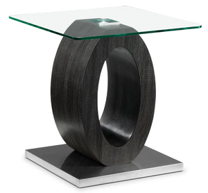 Las Vegas Table de bout 24 po - gris foncé