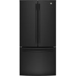 GE 32.75" 18.6 Cu. Ft. Black Counter-Depth French Door Refrigerator - GWE19JGLBB