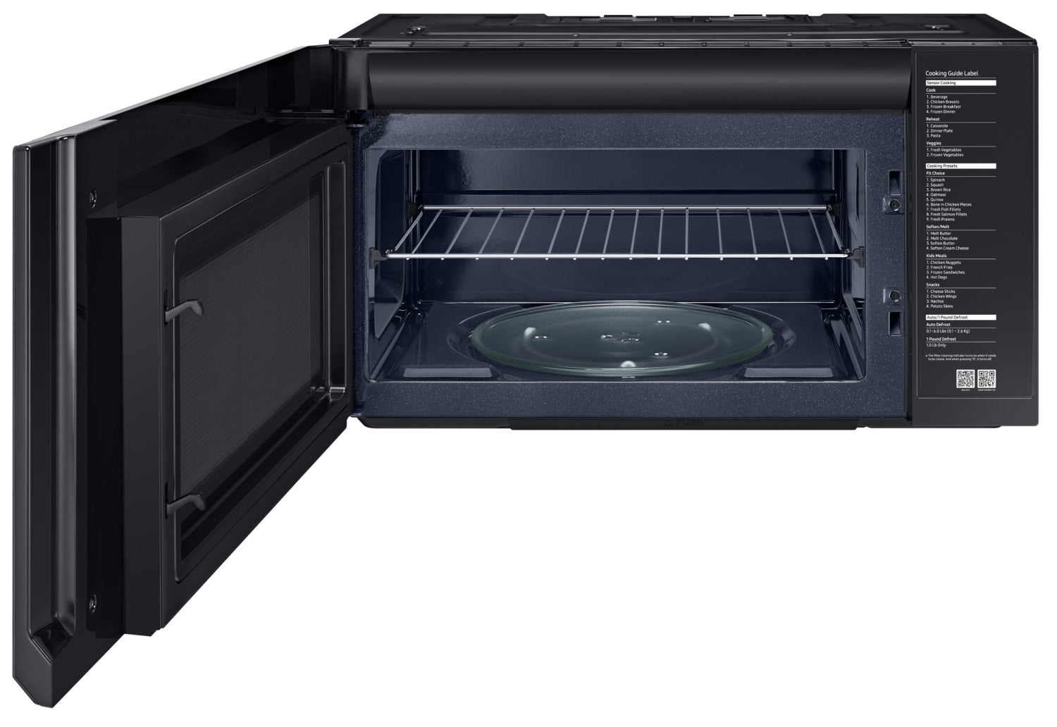 Samsung Black Stainless Steel Over-the-Range Microwave (2.1 Cu. Ft.) - ME21M706BAG/AC