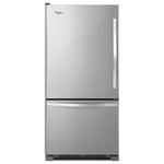 Whirlpool 30" 19 Cu. Ft. Stainless Steel Bottom-Freezer Refrigerator - WRB329LFBM