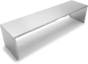 Sans marque Recouvrement de conduit 48 po inox EXTKIT06ES