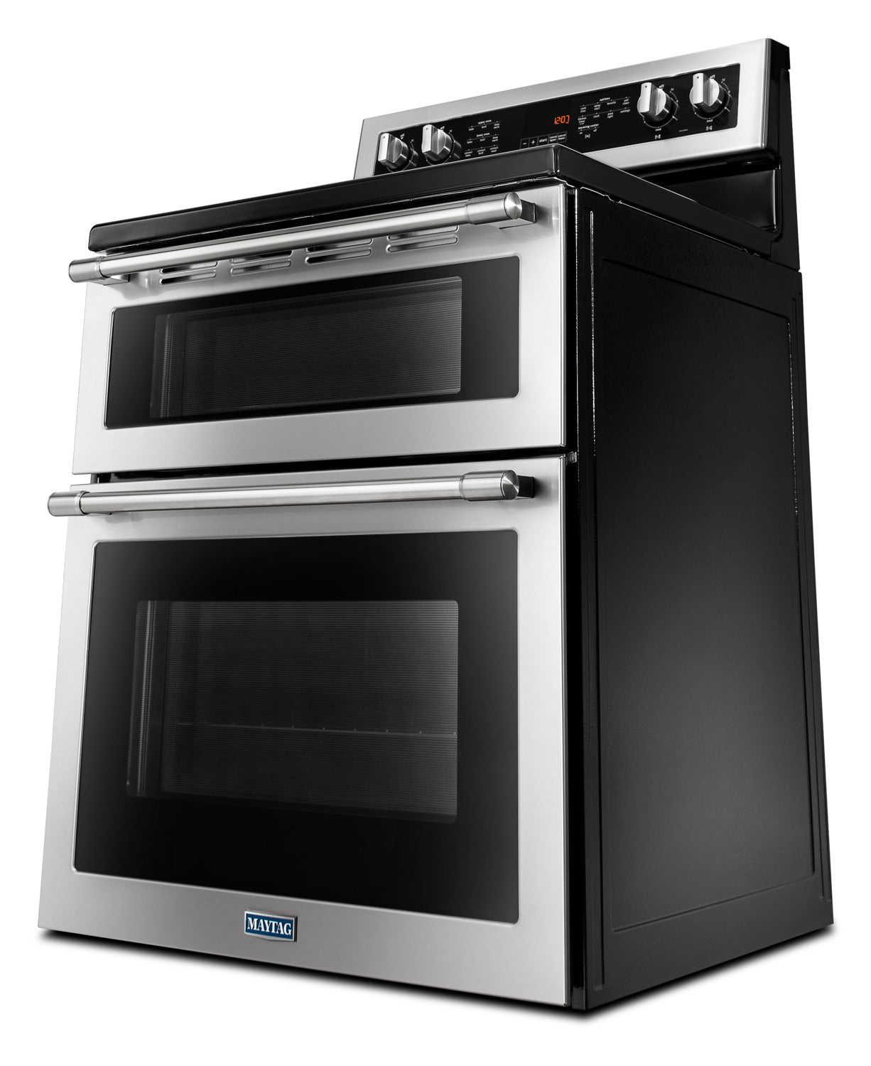 Maytag Stainless Steel Freestanding Electric Double Oven Range (6.7 Cu. Ft.) - YMET8800FZ