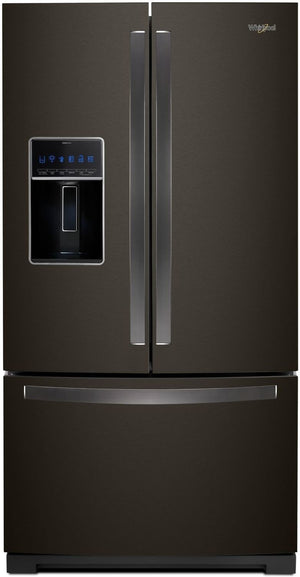 Whirlpool Réfrigérateur 26,8 pi³ avec porte à deux battants inox noir WRF767SDHV