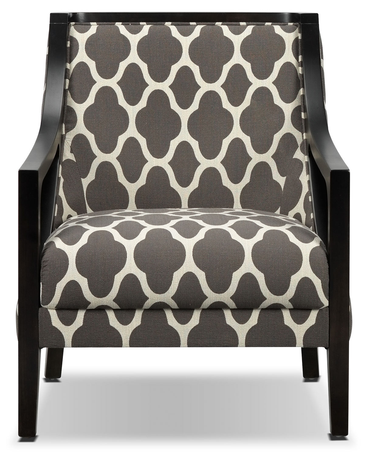 Samara Accent Chair - Brown and Beige