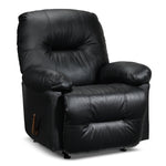 Hunter Leather Rocker Recliner - Black