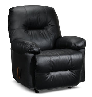 Hunter Fauteuil berçant inclinable en cuir - noir