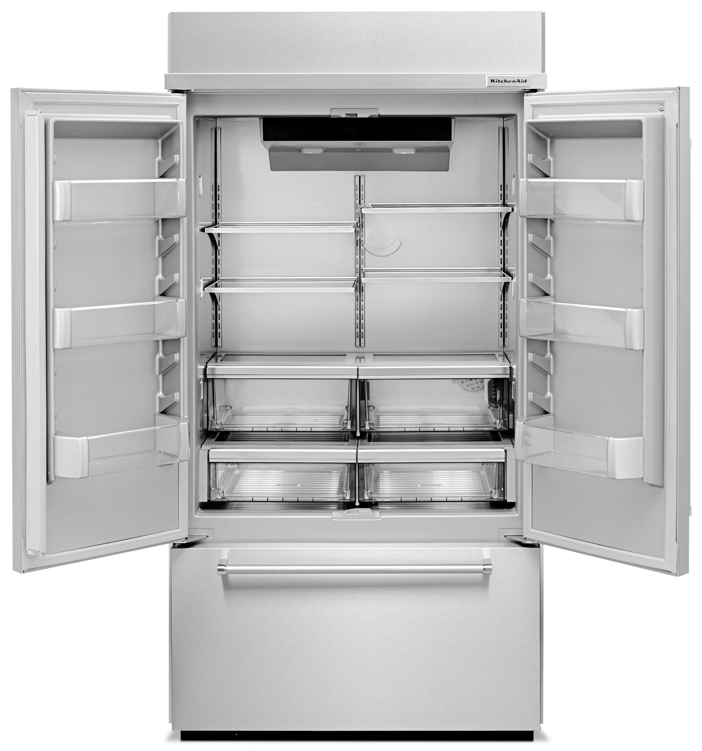 KitchenAid 42.25" 24.2 Cu. Ft. Stainless Steel French Door Refrigerator - KBFN502ESS