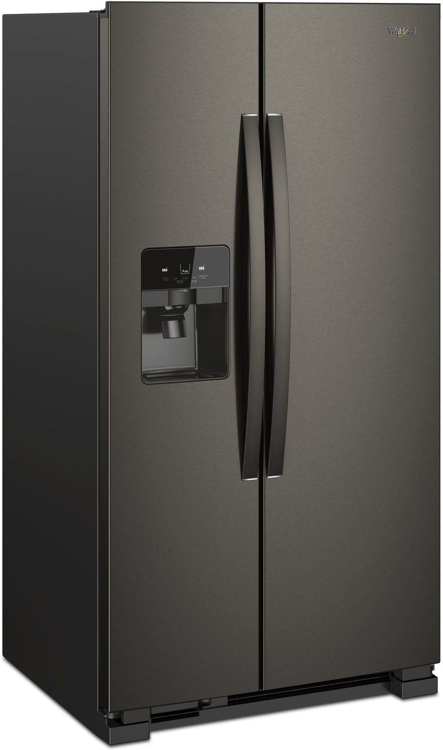 Whirlpool 33.13" 21 Cu. Ft. Black Stainless Steel Side-by-Side Refrigerator - WRS321SDHV