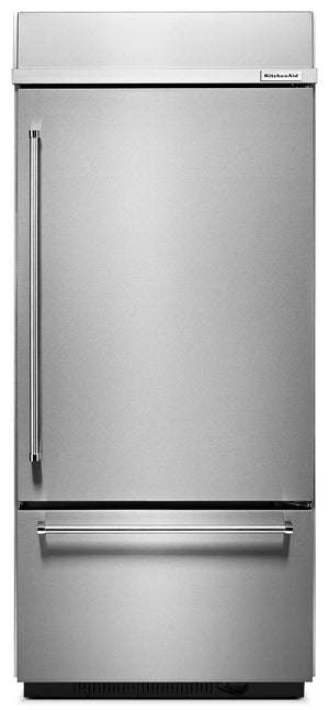 KitchenAid Réfrigérateur 20,9 pi³ avec congélateur en bas inox KBBR306ESS