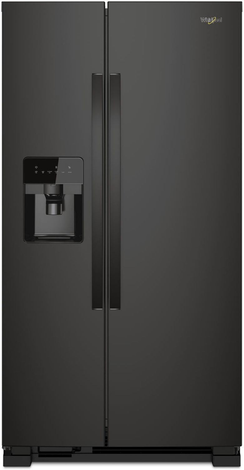 Whirlpool 32.8" 21 Cu. Ft. Black Side-by-Side Refrigerator - WRS331SDHB