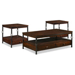 Sterling Coffee Table and Two End Tables - Walnut