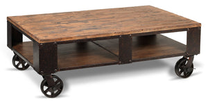 Pinebrook 52" Table de centre - pin naturel décoloré