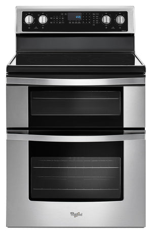 Whirlpool Cuisinière électrique 6,7 pi³ à four double et convection véritable inox YWGE745C0FS
