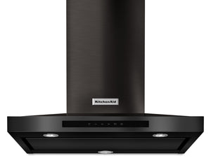 KitchenAid Hotte de cuisinière 30 po inox noir KVWB600DBS