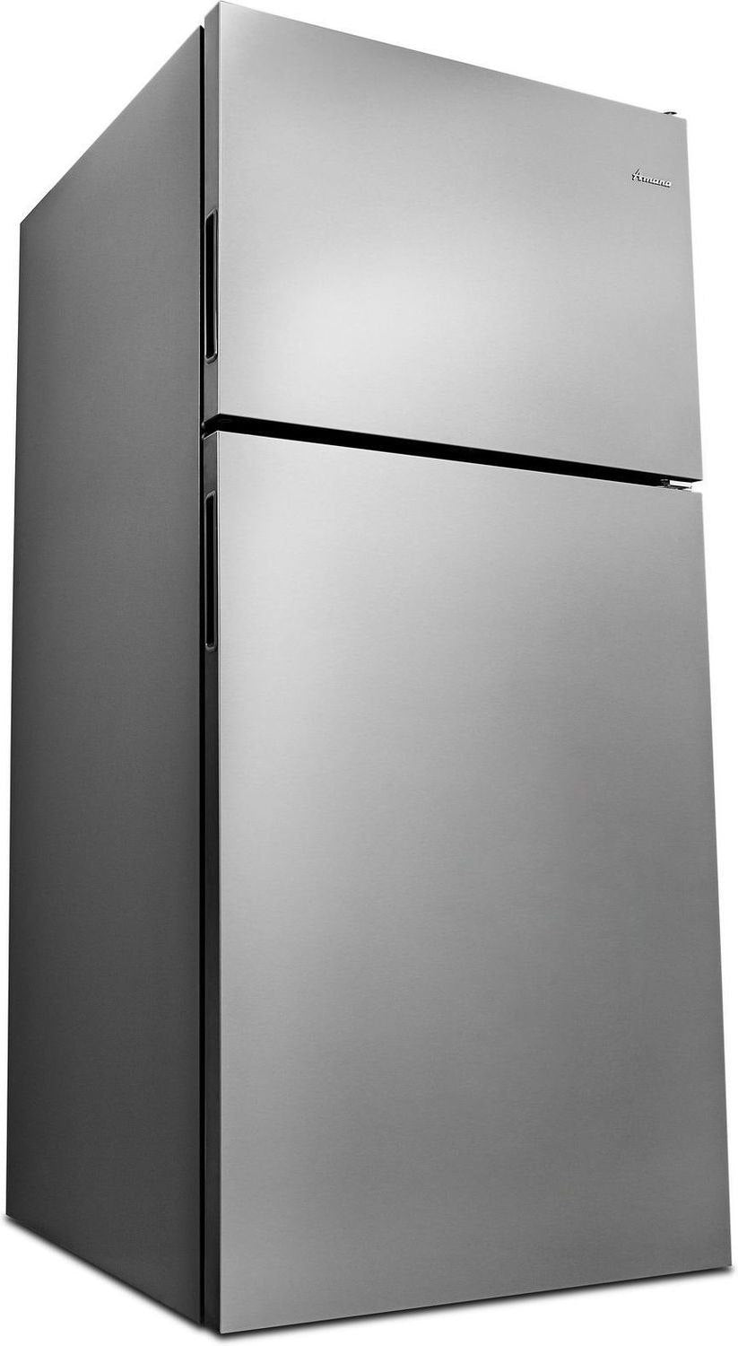 Amana 29.8" 18 Cu. Ft. Stainless Steel Top-Freezer Refrigerator - ART318FFDS