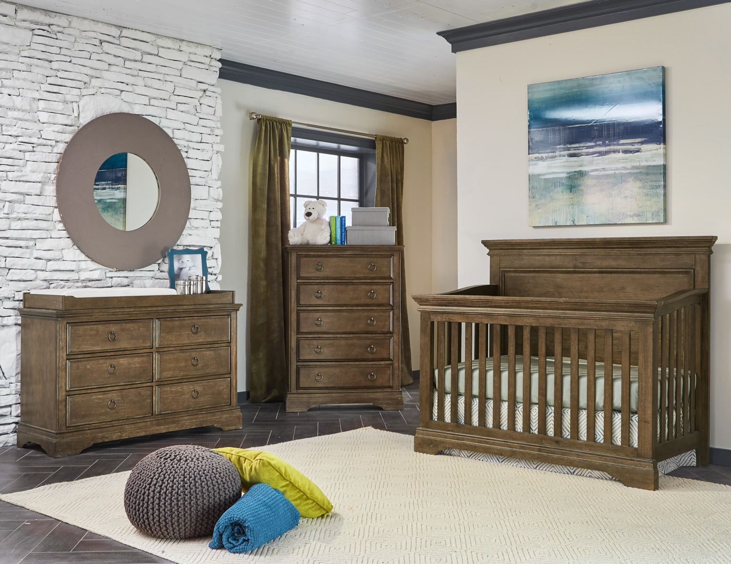 Riley 5-Drawer Chest - Almond