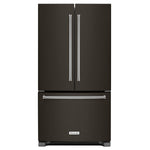 KitchenAid 36" 25.2 Cu. Ft. Black Stainless Steel French Door Refrigerator - KRFF305EBS