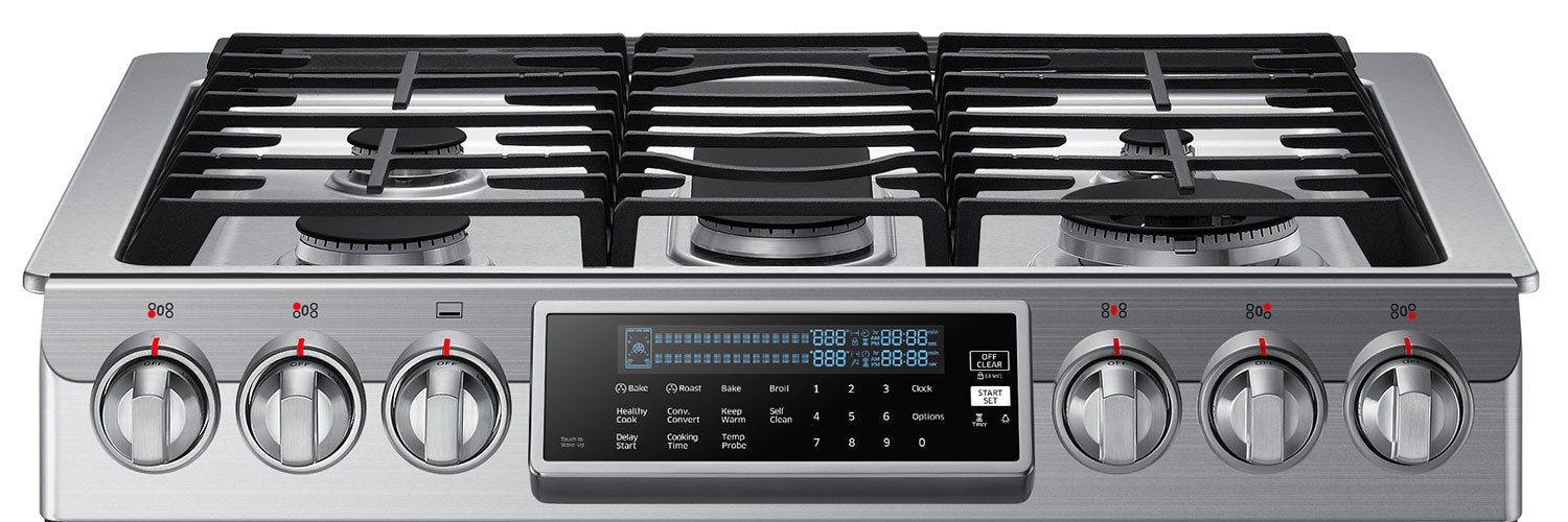 Samsung Stainless Steel Slide-In Gas Range (5.8 Cu. Ft.) - NX58H9500WS