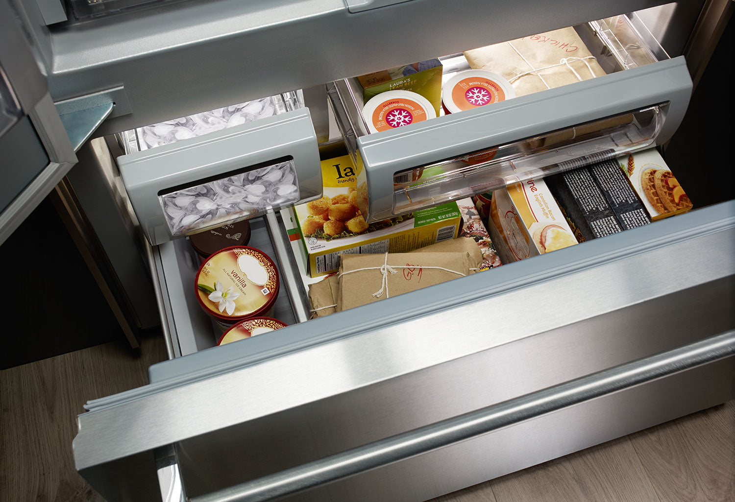 KitchenAid 42.25" 24.2 Cu. Ft. Stainless Steel French Door Refrigerator - KBFN502ESS