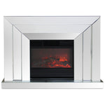 Mia Mirrored Fireplace