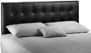 Lombardi Tête de lit très grand avec pattes réglables - noir