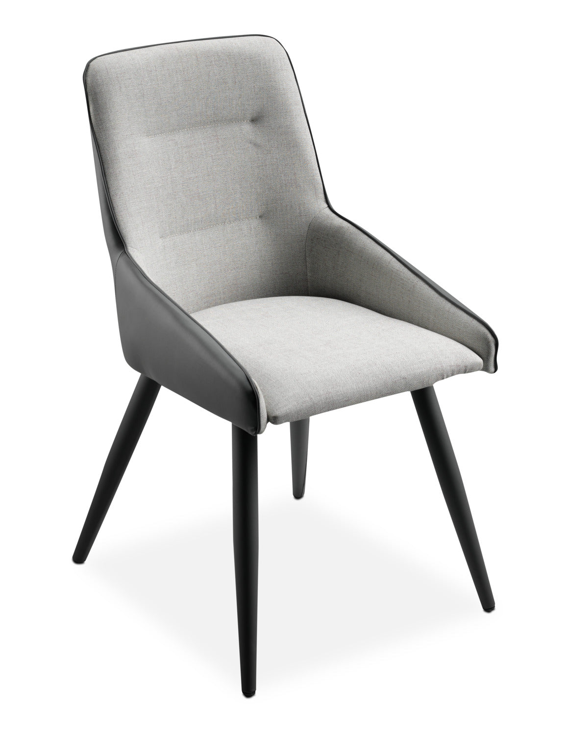 Gina Side Chair - Beige and Grey