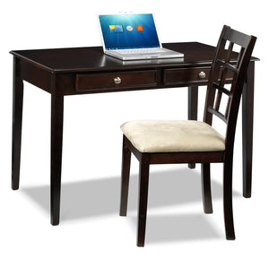 Tyndall Bureau d'ordinateur et chaise - expresso