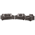 Fava Sofa, Loveseat and Chair Set - Grey