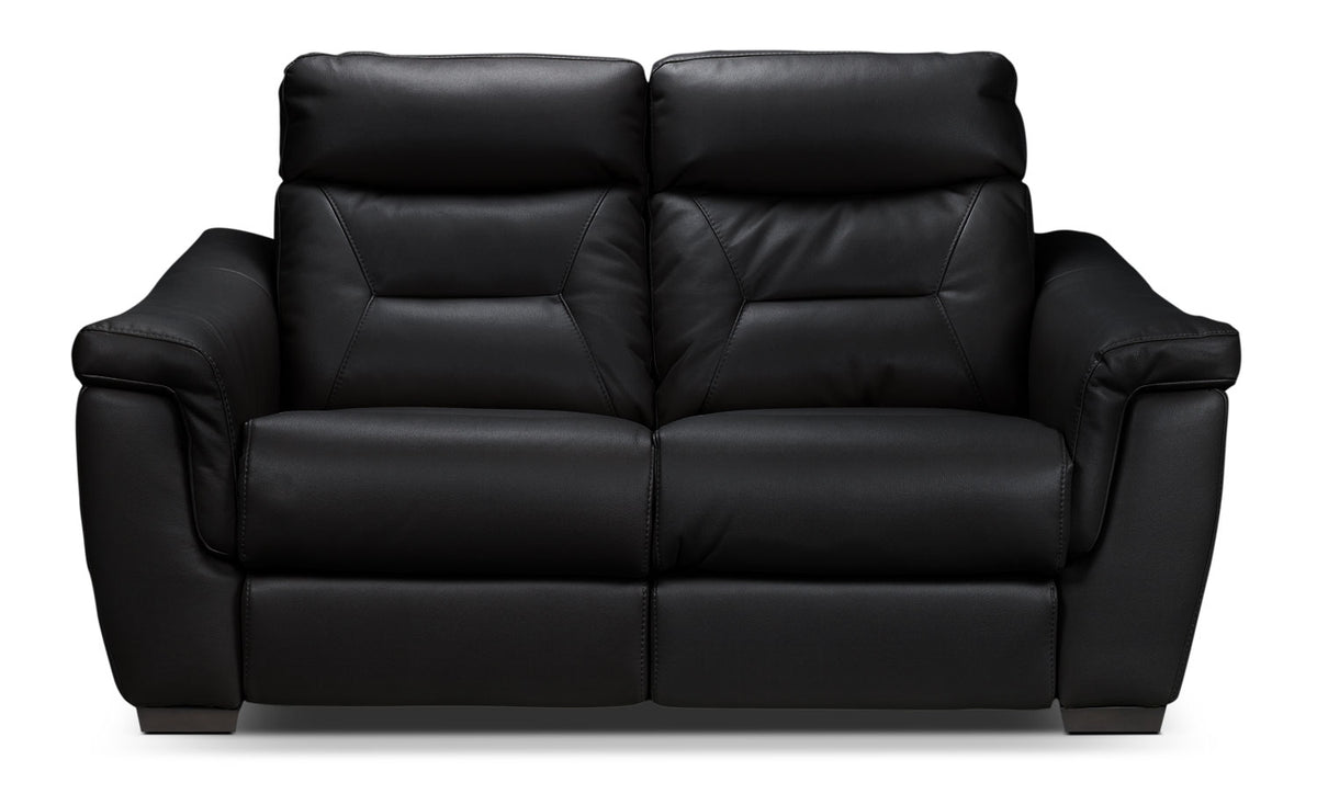 Ralston Power Reclining Loveseat - Black
