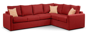 Athina Sectionnel 2 mcx avec sofa-lit grand à gauche - cerise
