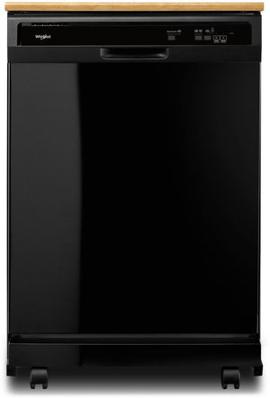 Whirlpool Lave-vaisselle portatif robuste noir WDP370PAHB