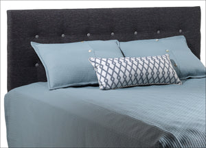 Sunup Tête de lit simple avec pattes réglables - anthracite