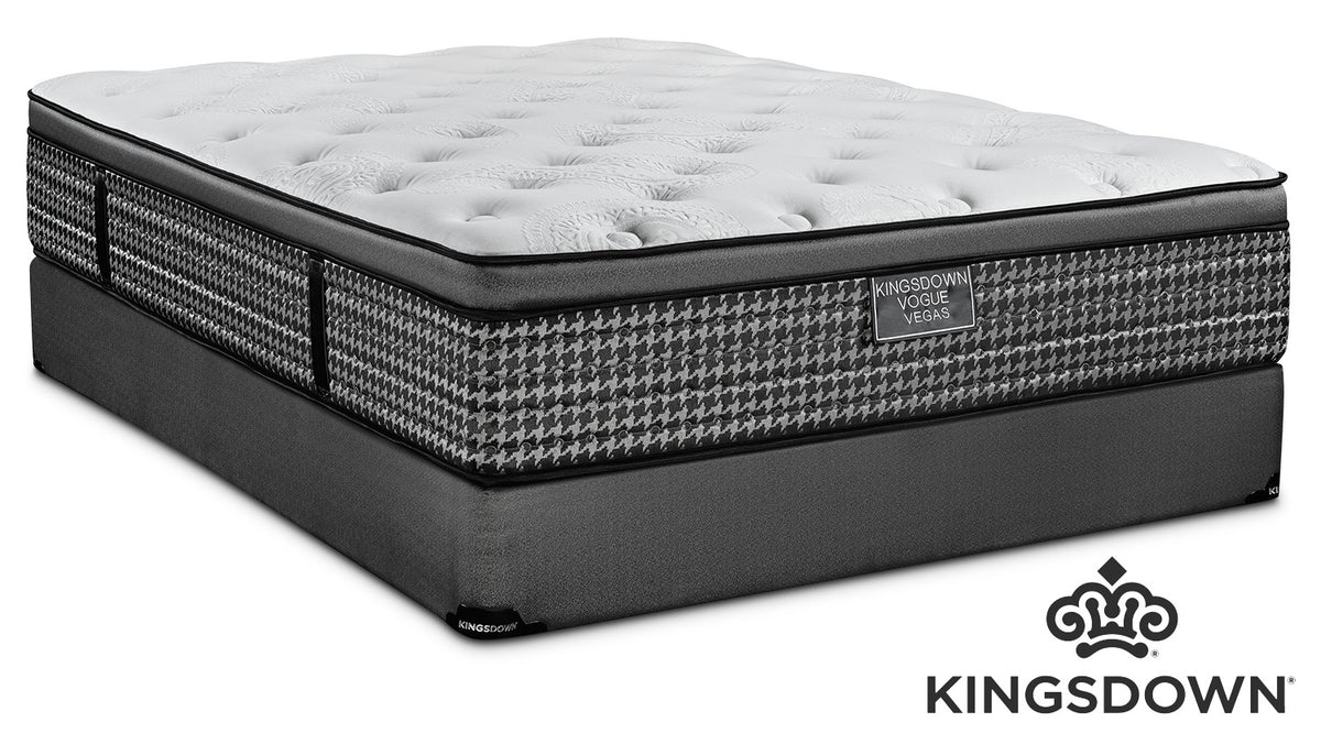 Kingsdown Vegas Cushion Firm Queen Mattress and Boxspring Set