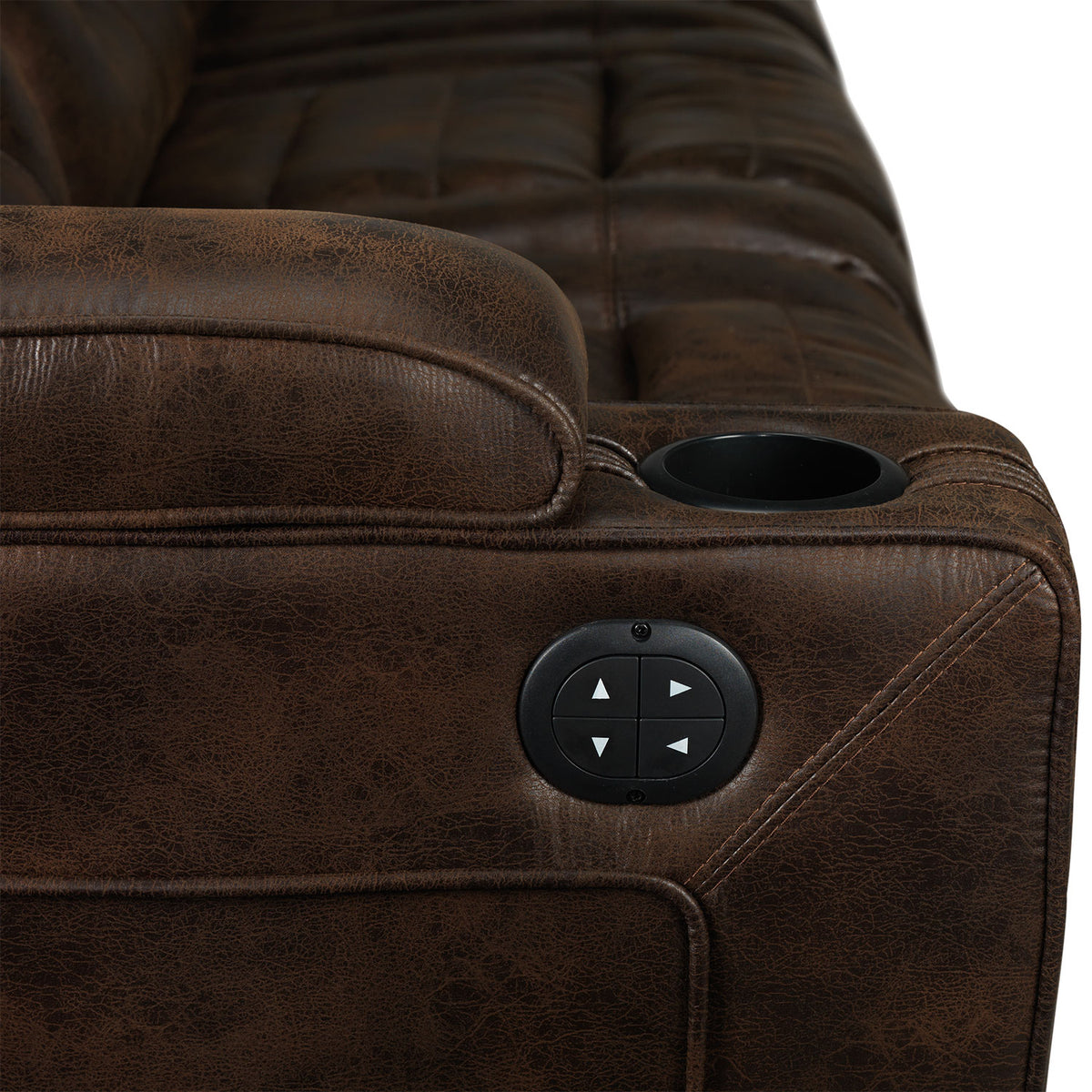 Dakota Power Reclining Sofa - Walnut