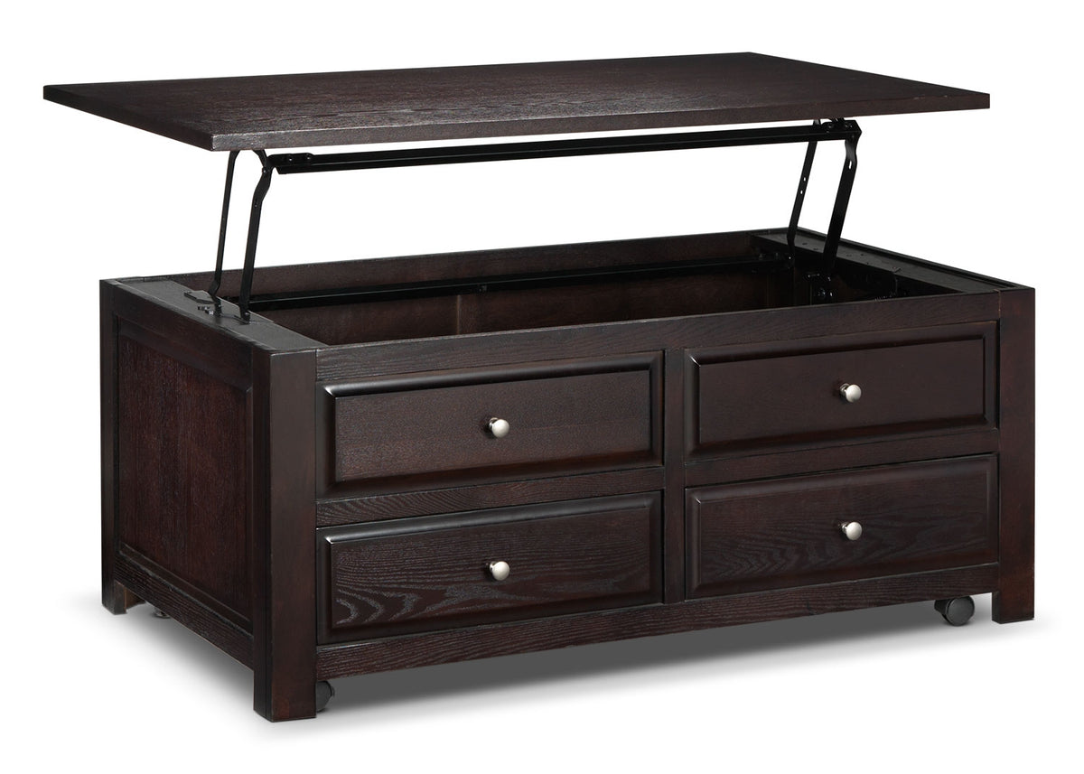 Ines Lift-Top Coffee Table - Espresso