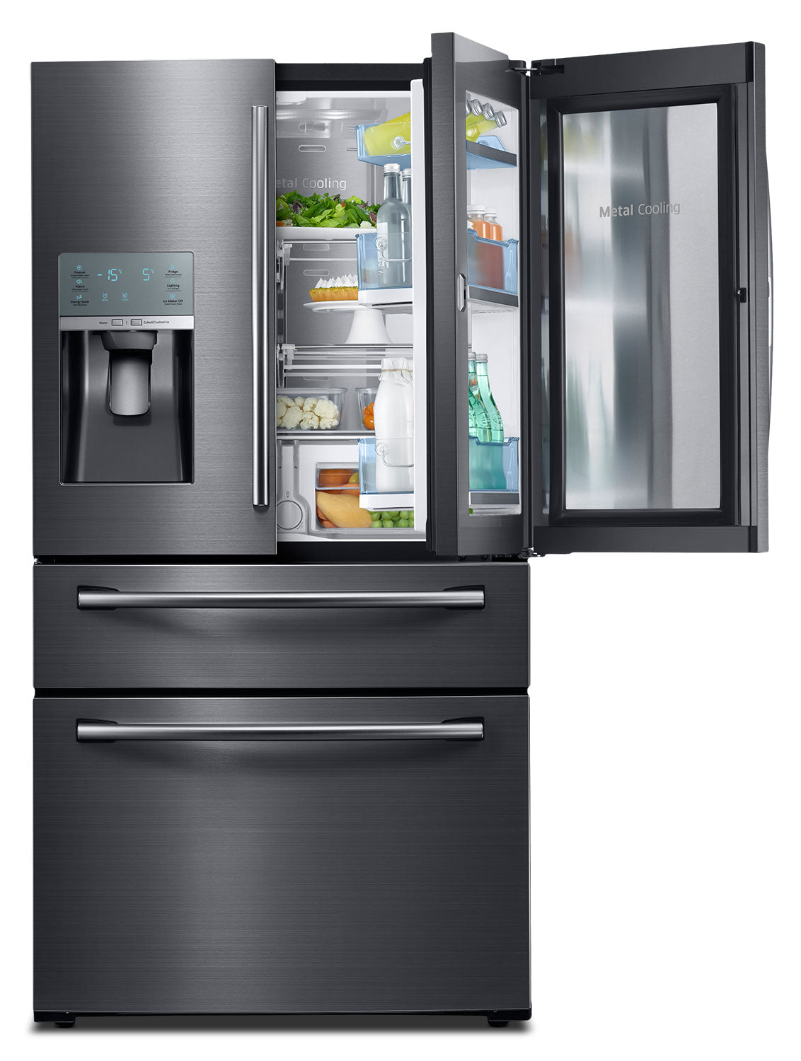 Samsung Black Stainless Steel French Door Refrigerator (28 Cu. Ft.) - RF28JBEDBSG/AA