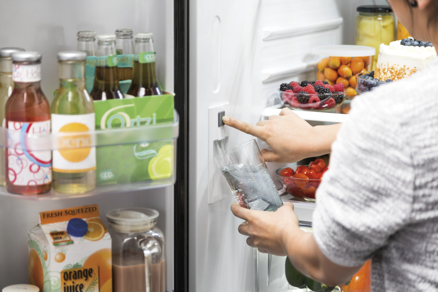 GE 32.75" 18.6 Cu. Ft. Black Counter-Depth French Door Refrigerator - GWE19JGLBB